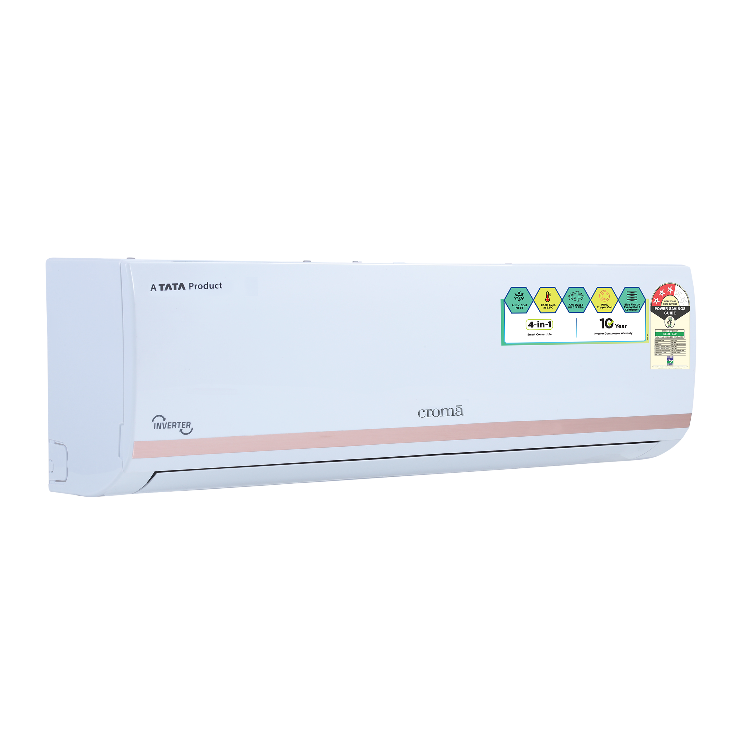 Buy Croma 4 in 1 Convertible 1.5 Ton 3 Star Inverter Split AC with